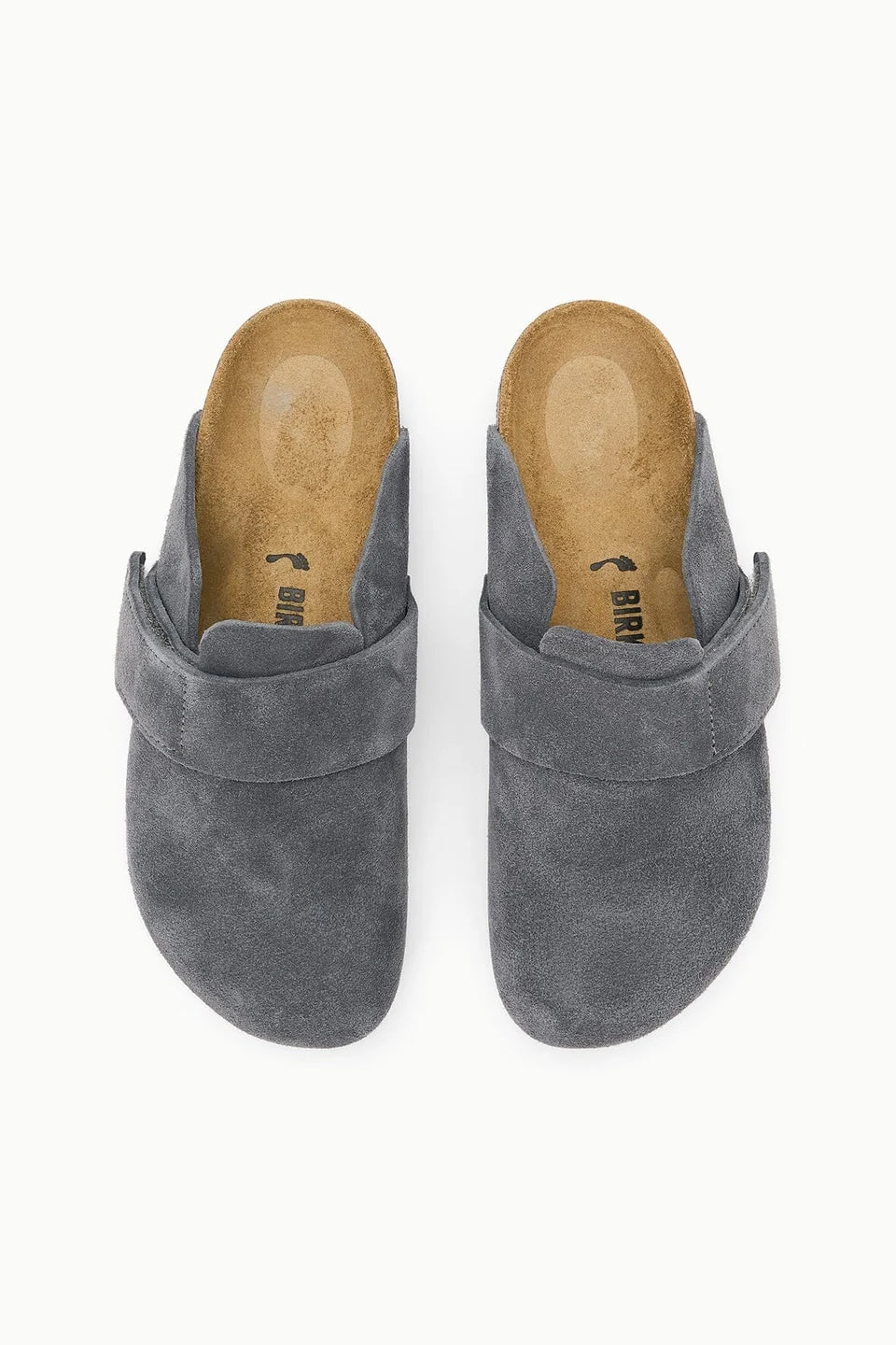 Birkenstock x STAUD Loma Suede Clog — Charcoal