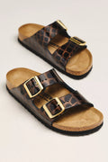 Birkenstock Arizona Croc-Embossed Sandals