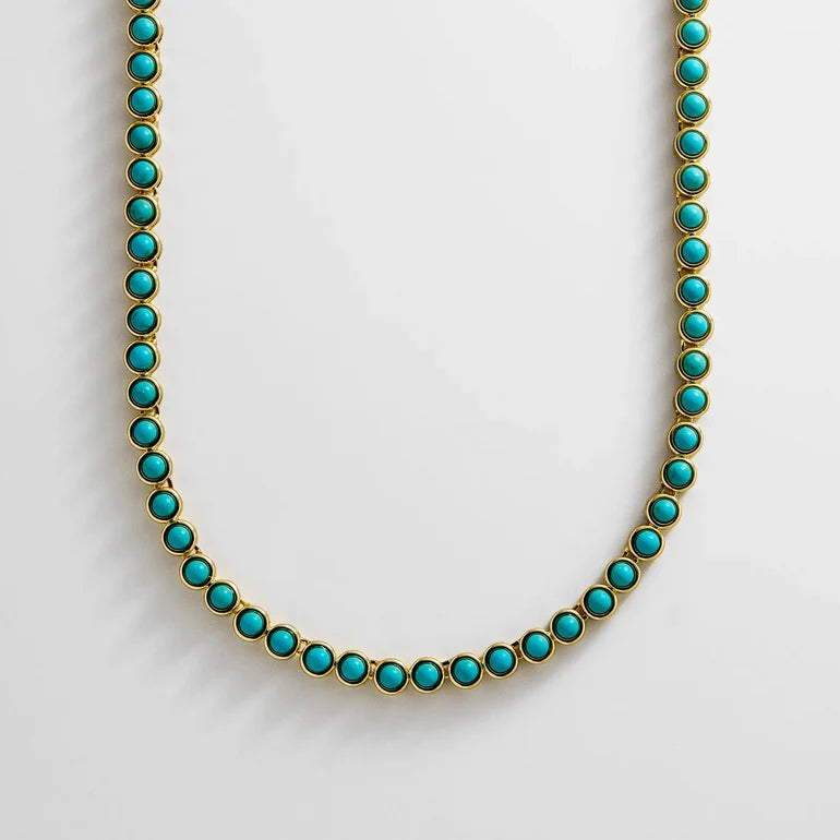 BaubleBar Nina Semi-Precious Necklace – Turquoise
