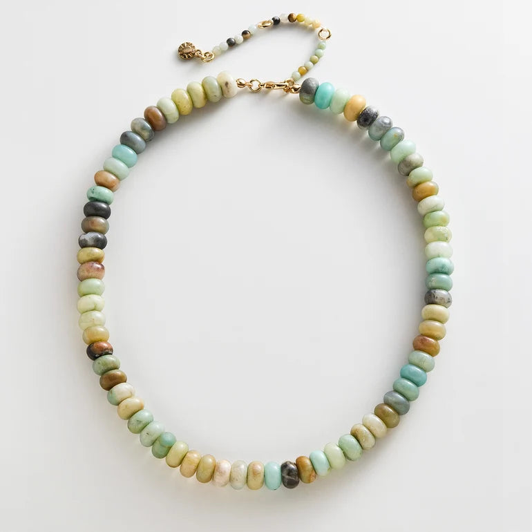 BaubleBar Joyce Semi-Precious Beaded Necklace – Amazonite