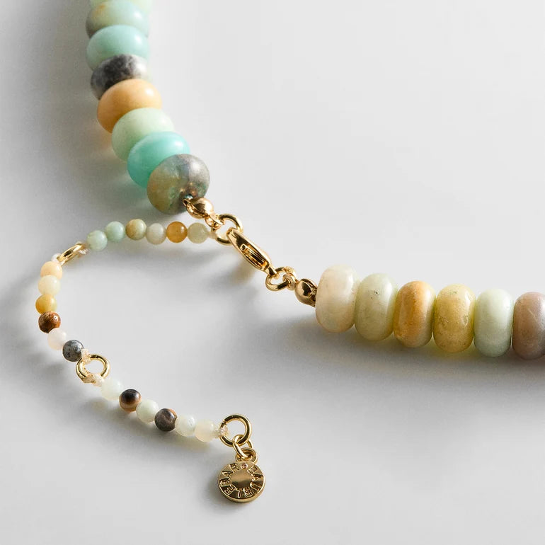BaubleBar Joyce Semi-Precious Beaded Necklace – Amazonite