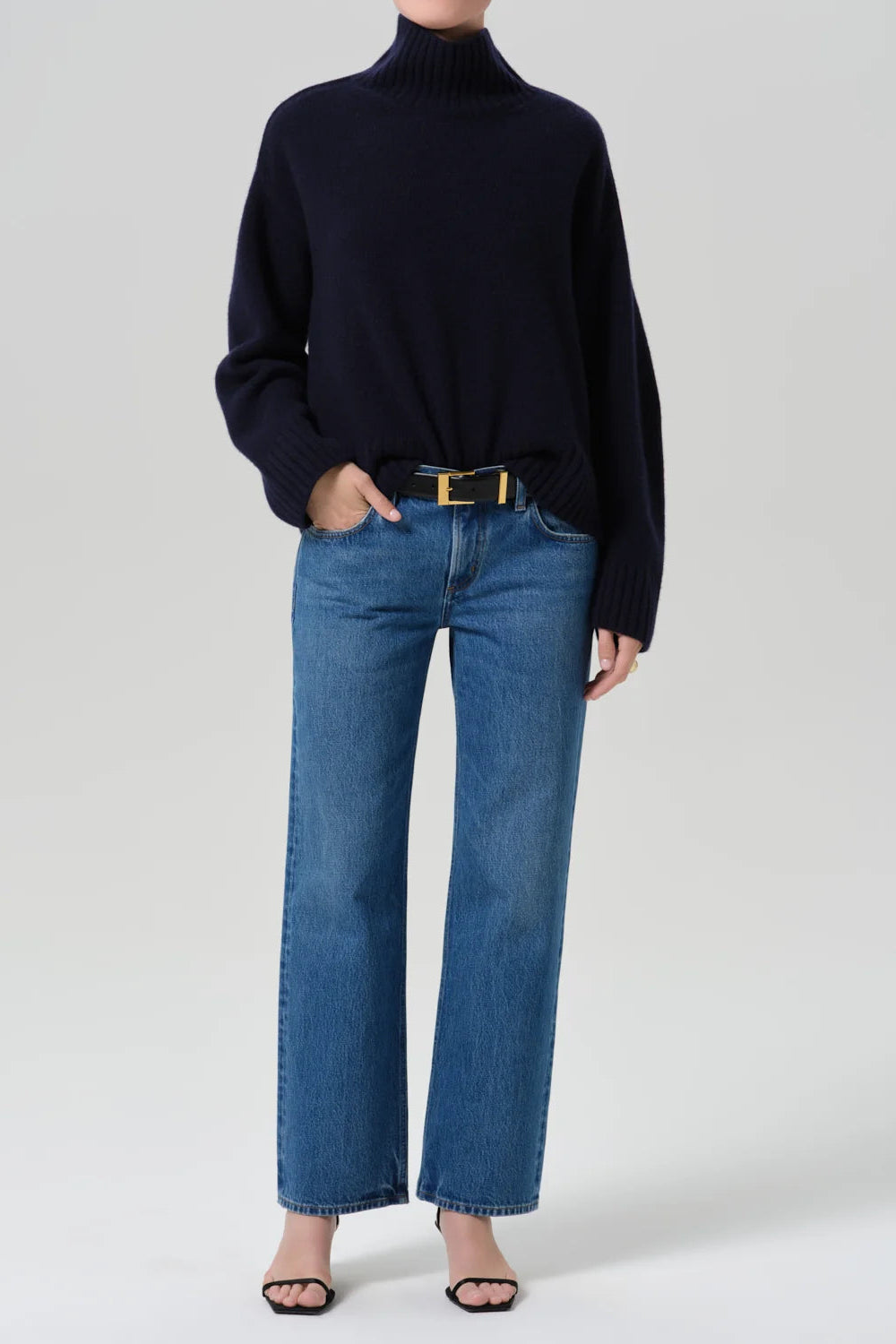 Citizens of Humanity Faye Vintage Straight Long — Azure Blue