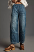 Pilcro Izzie Relaxed Pull-On Barrel Jeans