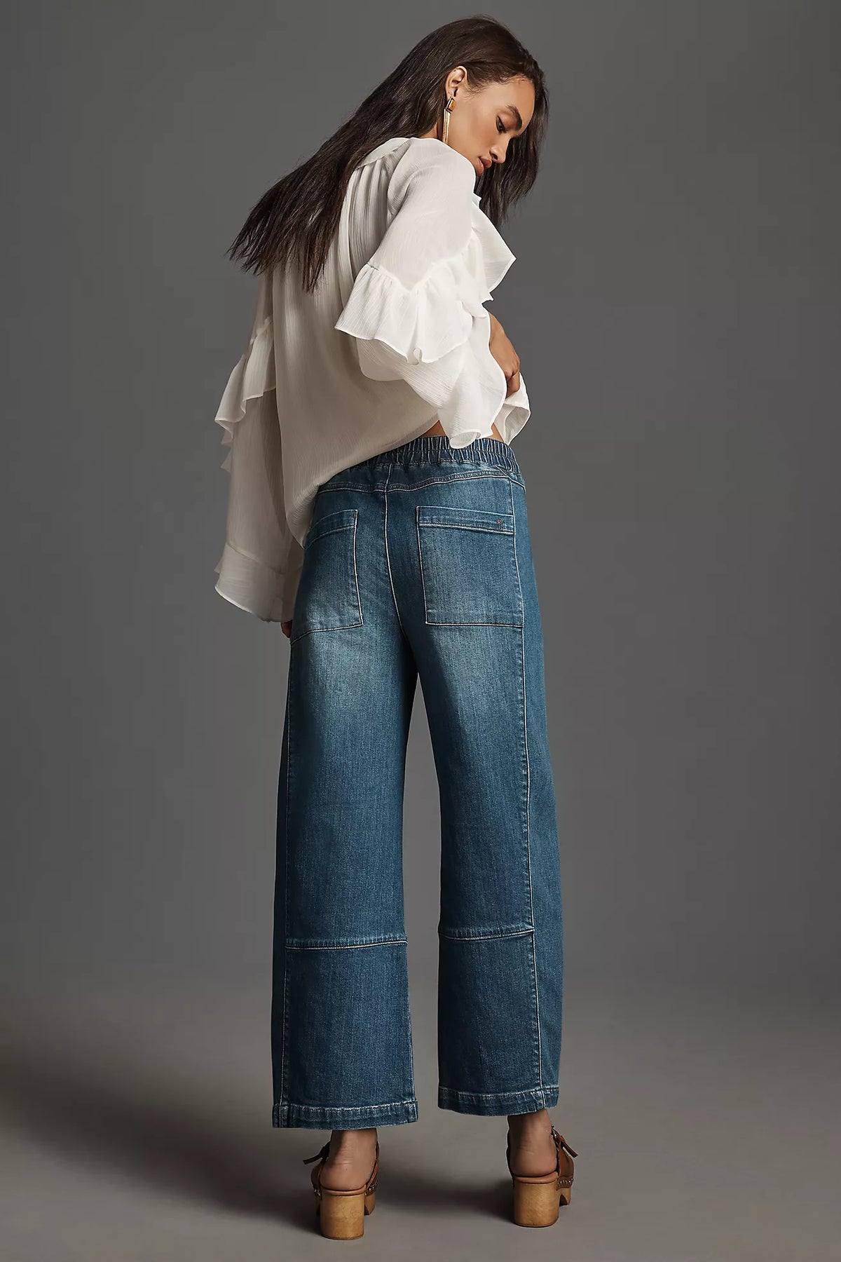Pilcro Izzie Relaxed Pull-On Barrel Jeans