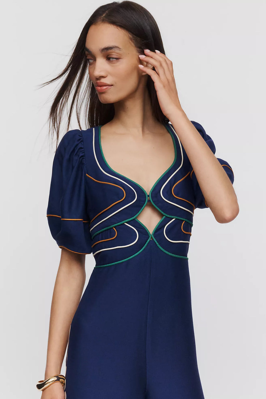 Farm Rio x Anthropologie Patterned Jumpsuit