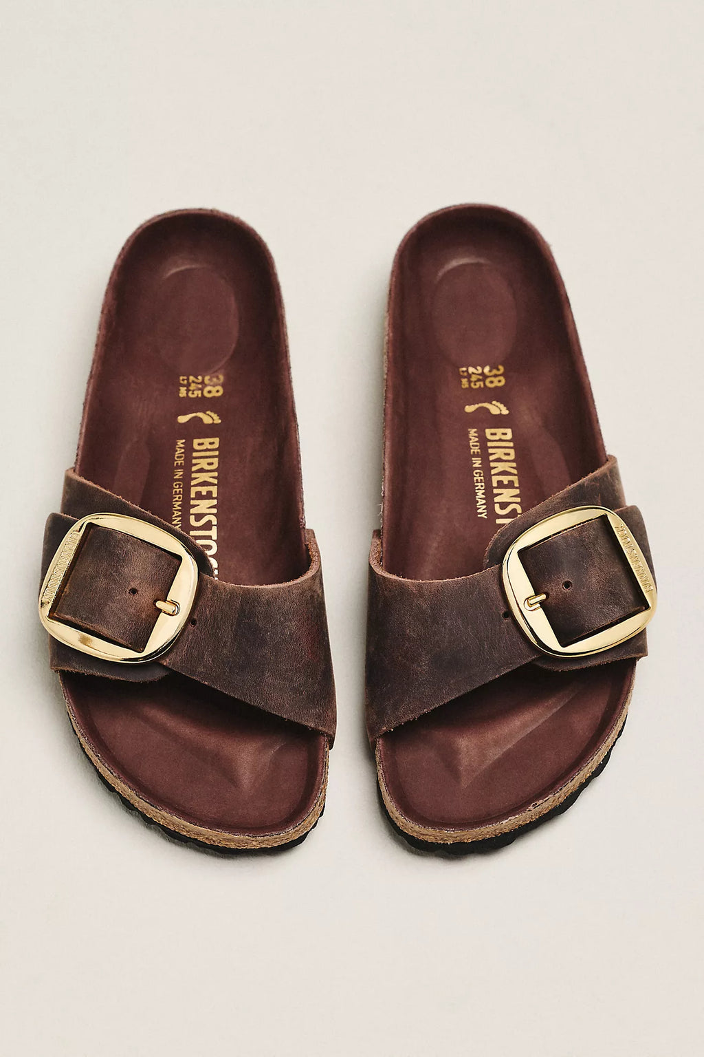 Birkenstock Madrid Big Buckle Nubuck Sandals
