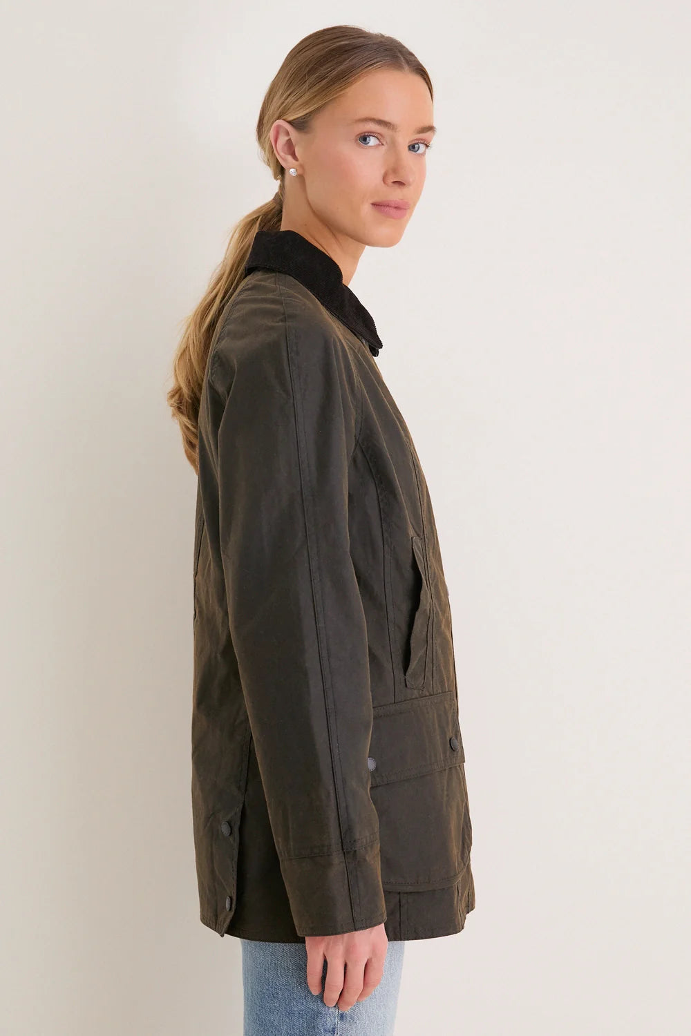Barbour Beadnell Wax Jacket — Classic Olive
