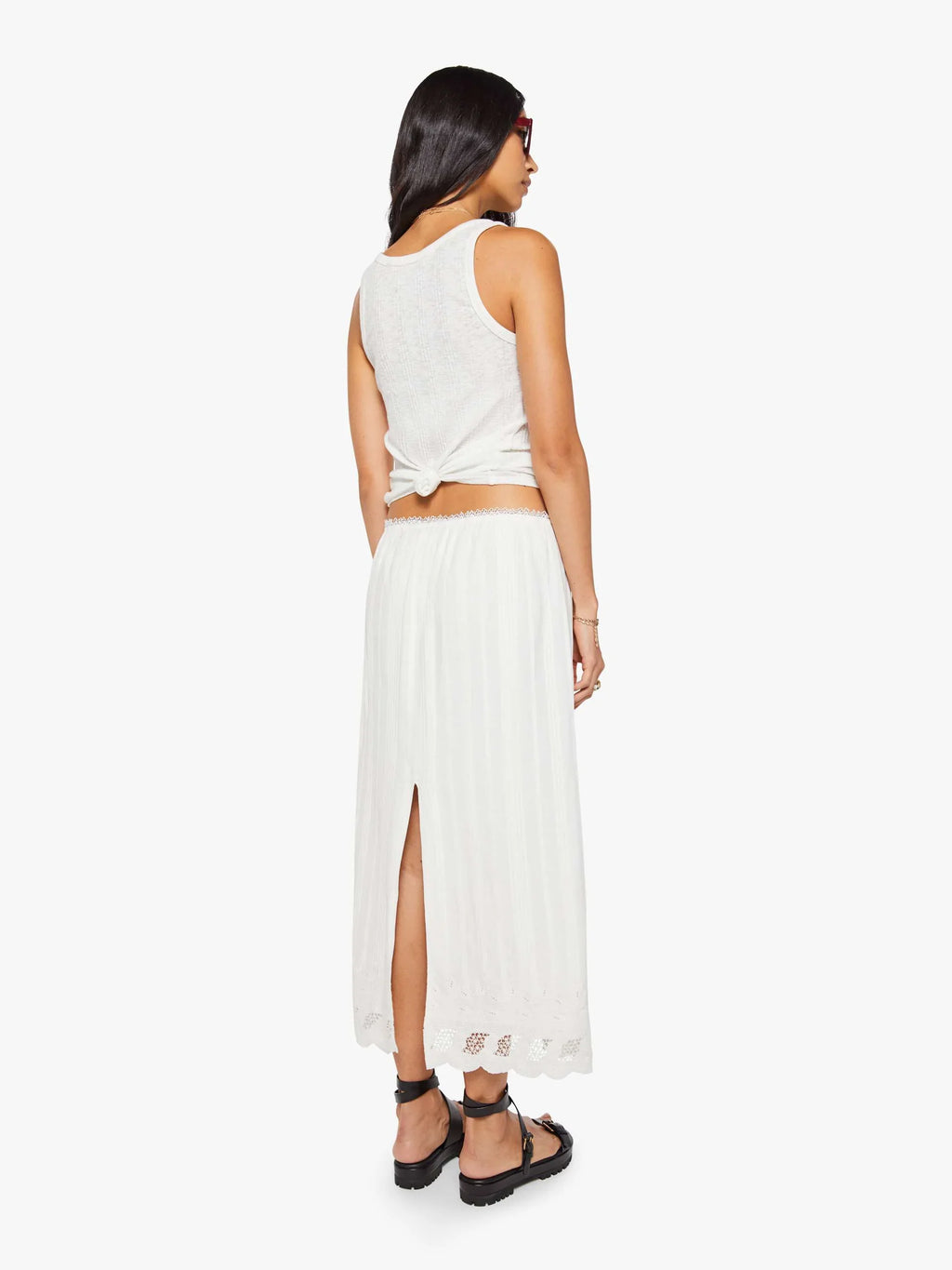 MOTHER The Singled Out Midi Skirt