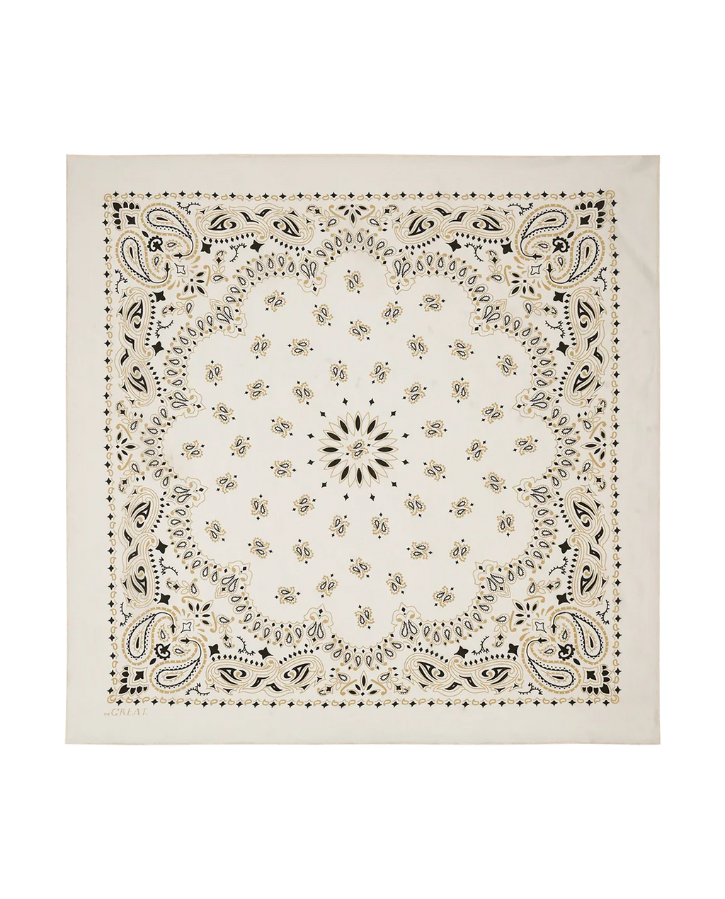 The GREAT Silk Bandana in Cream