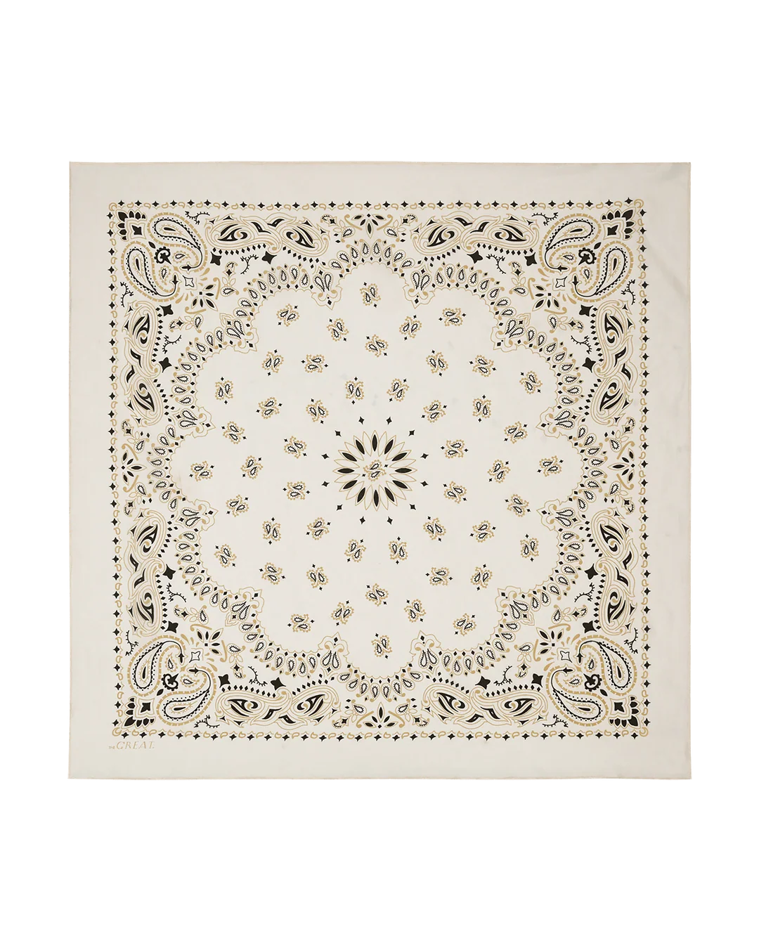 The GREAT Silk Bandana in Cream