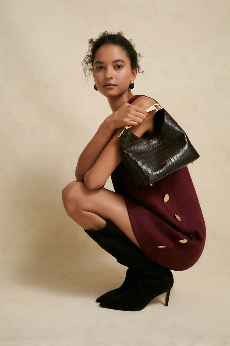 ELLEME Small Boomerang Bag – Dark Brown
