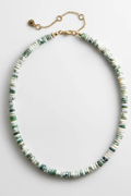 BaubleBar Amaris Semi-Precious Beaded Necklace – 6mm Striped Agate