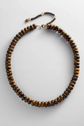BaubleBar Joyce Semi-Precious Beaded Necklace – Tiger’s Eye