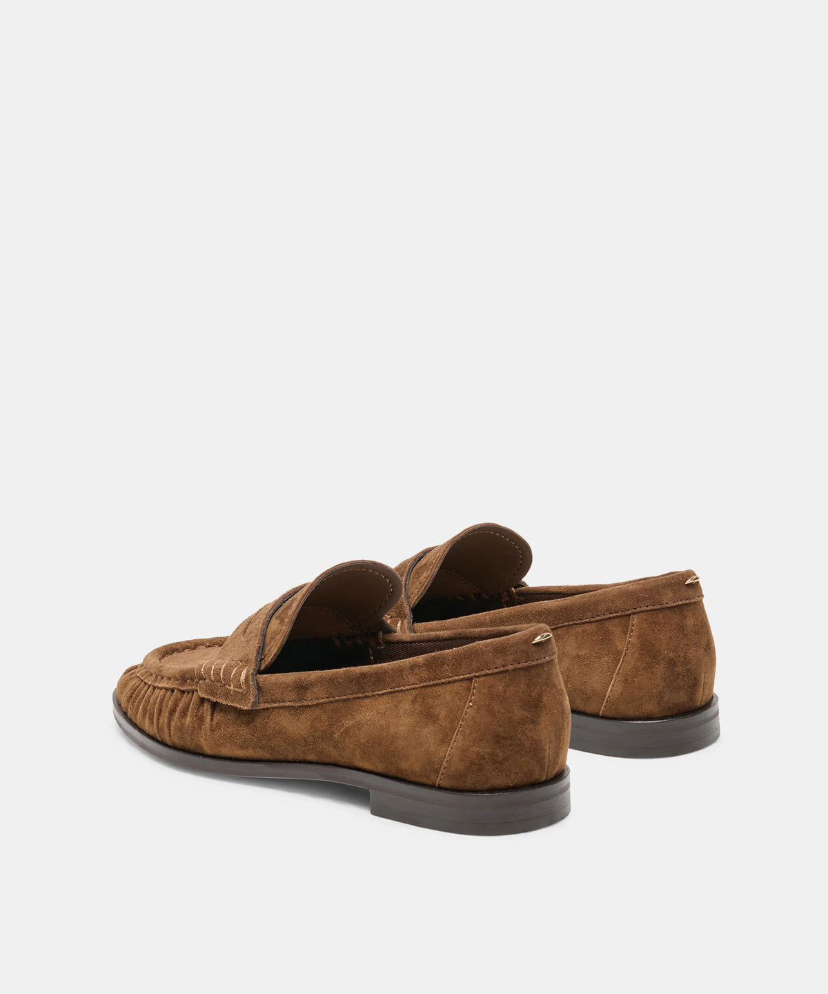 Dolce Vita Baxen Loafers — Chestnut Suede