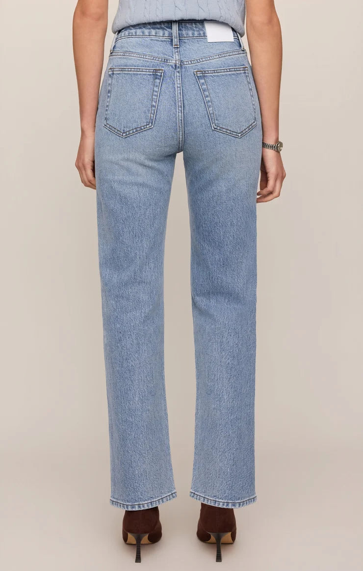 Z Supply The Muse High Rise Straight Jean in Light Year