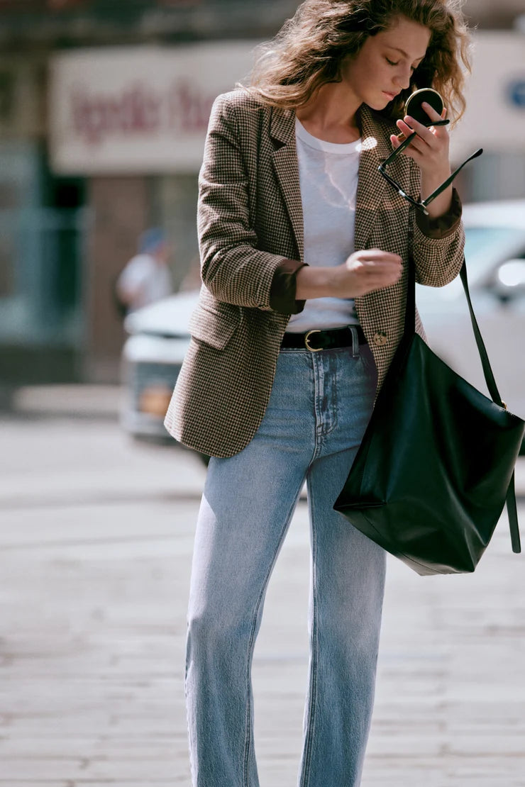 Z Supply The Muse High Rise Straight Jean in Light Year
