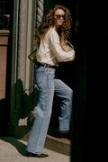 Z Supply The Stunner Mid Rise Wide Leg Jean in Downtown