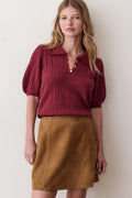 Marine Layer Sophie Pointelle Polo
