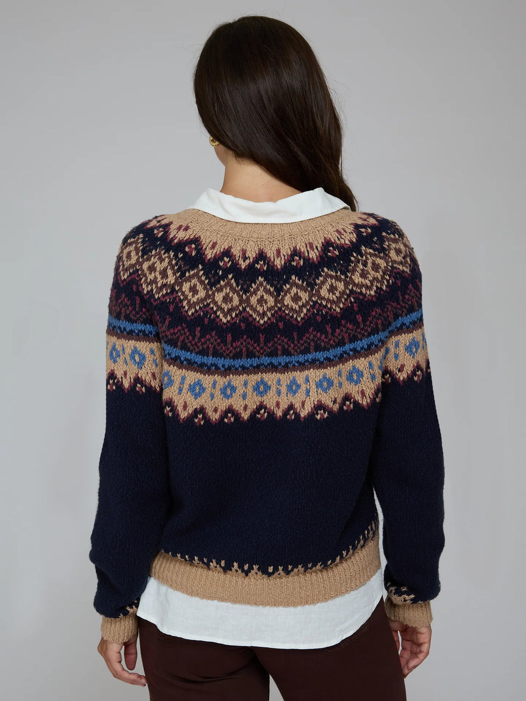 Autumn Cashmere Chunky Fair Isle Crew