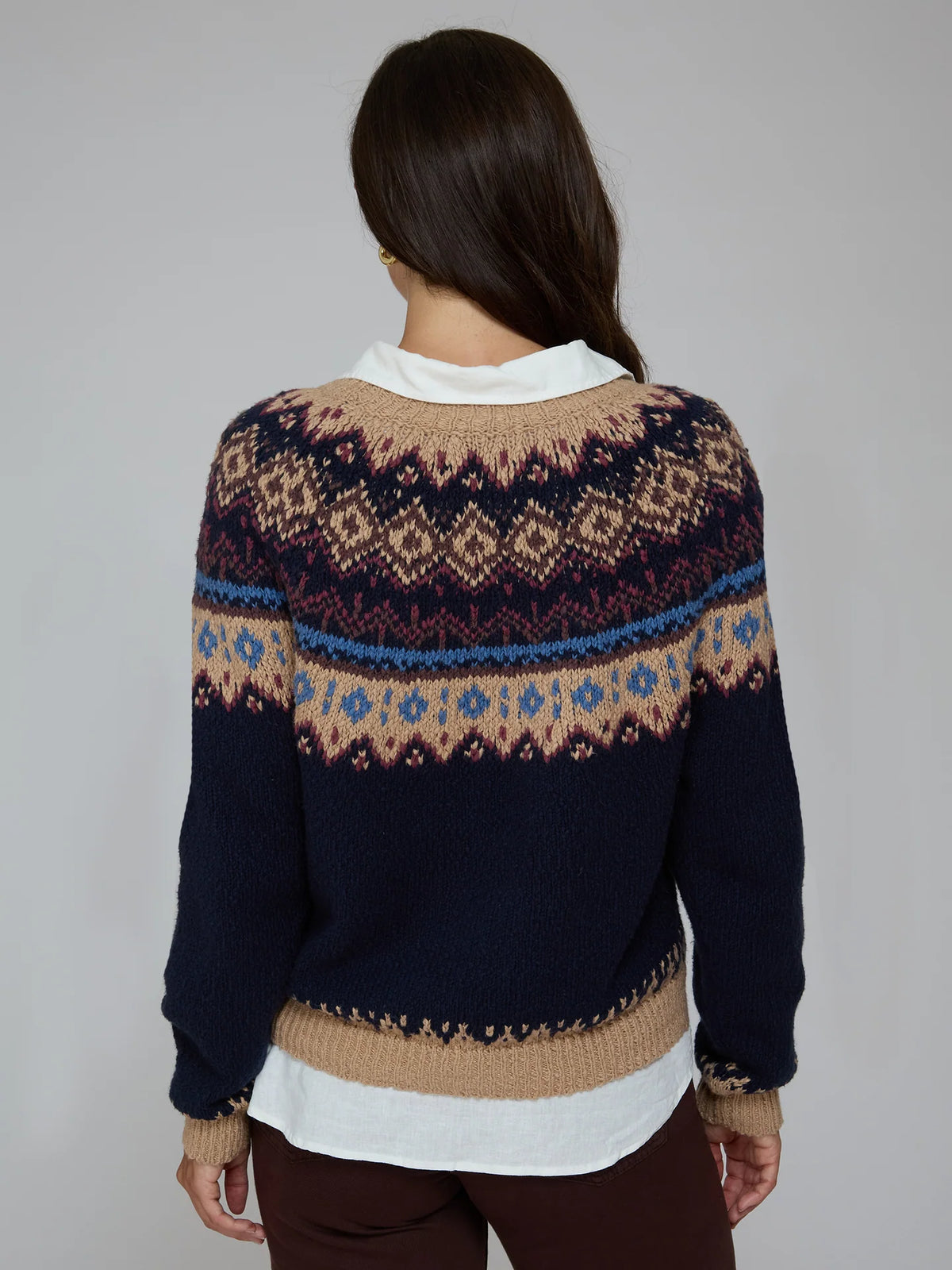 Autumn Cashmere Chunky Fair Isle Crew