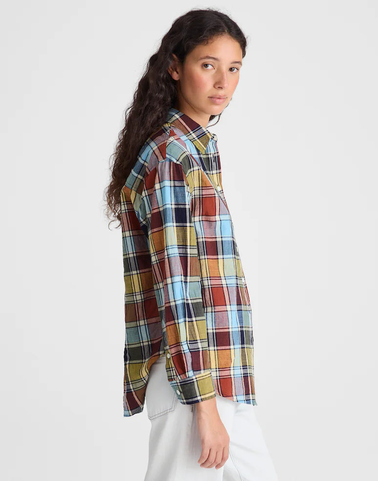 Madewell The Easy Shirt in Madras Plaid