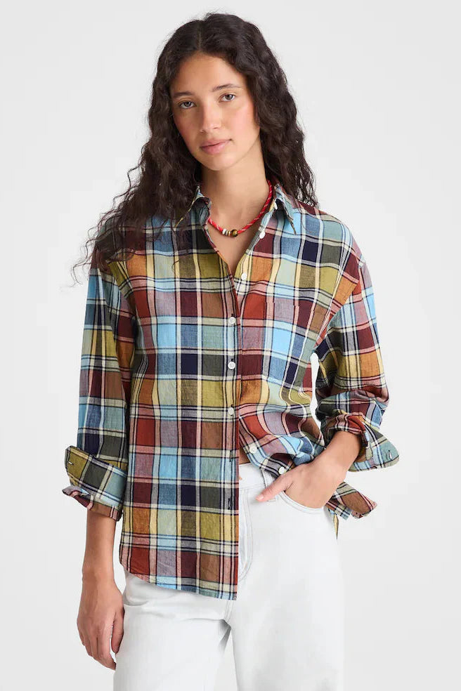 Madewell The Easy Shirt in Madras Plaid