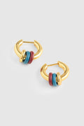 Madewell Triple Ring Huggie Hoop Earrings