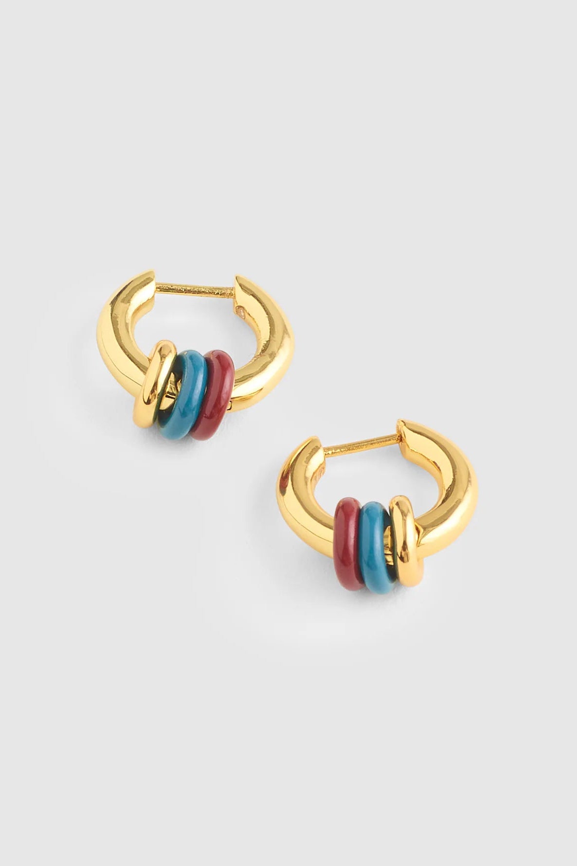 Madewell Triple Ring Huggie Hoop Earrings