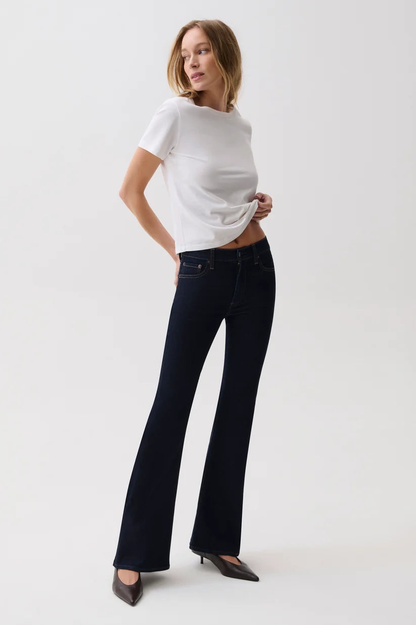 Pistola Kinsley Mid Rise Ultra Flare Jeans — Night Flight