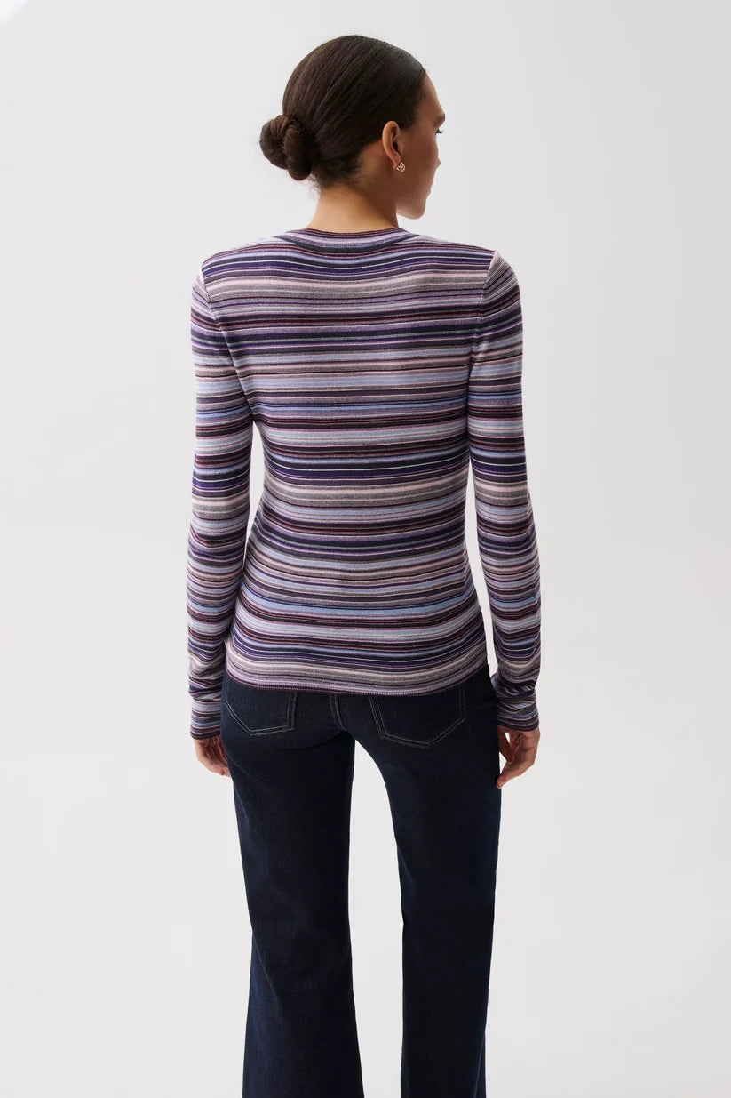 Pistola Madison Long Sleeve Crew Neck Sweater Tee — Lovnia Stripe