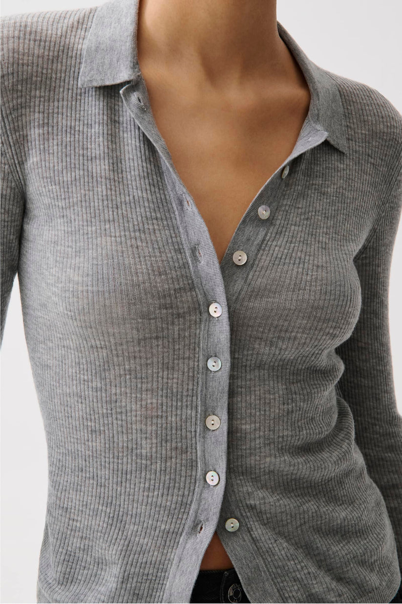 Pistola Korey Featherweight Cardigan — Heather Charcoal