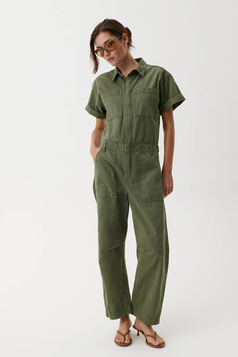Pistola Cruz Short Sleeve Barrel Leg Jumpsuit — Colonel