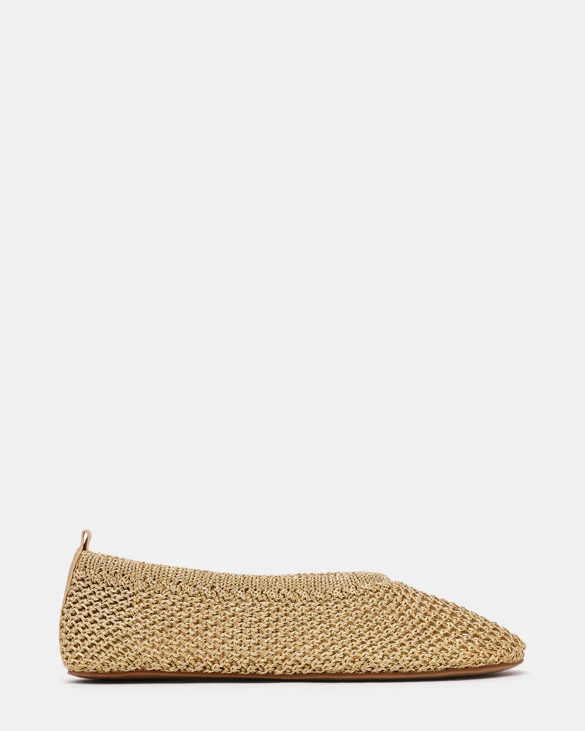 Steve Madden Cyntra in Woven Champagne