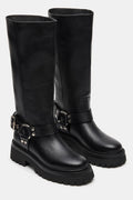 Steve Madden Everest in Black Leather