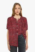 MOTHER x Natalie Martin Violet Top — Sunburst Poppy