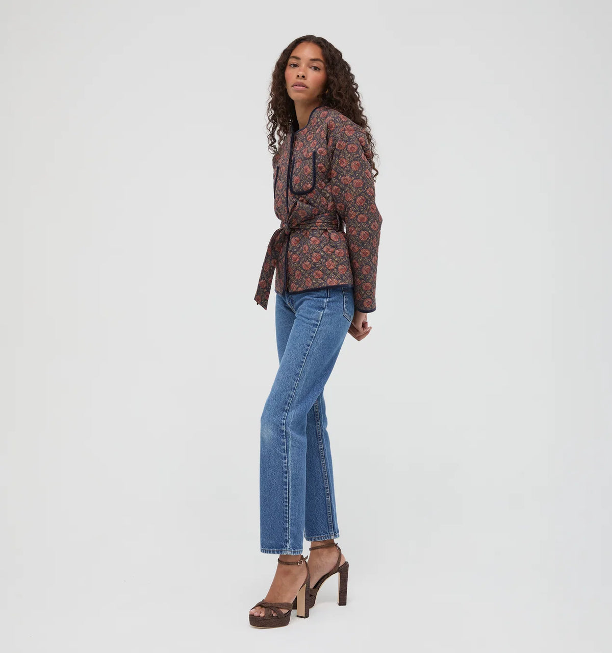 Hill House Home The Barrow Jacket — Chrysanthemum Chintz