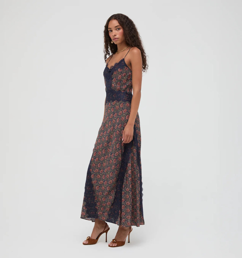 Hill House Home The Francesca Dress — Chrysanthemum Chintz