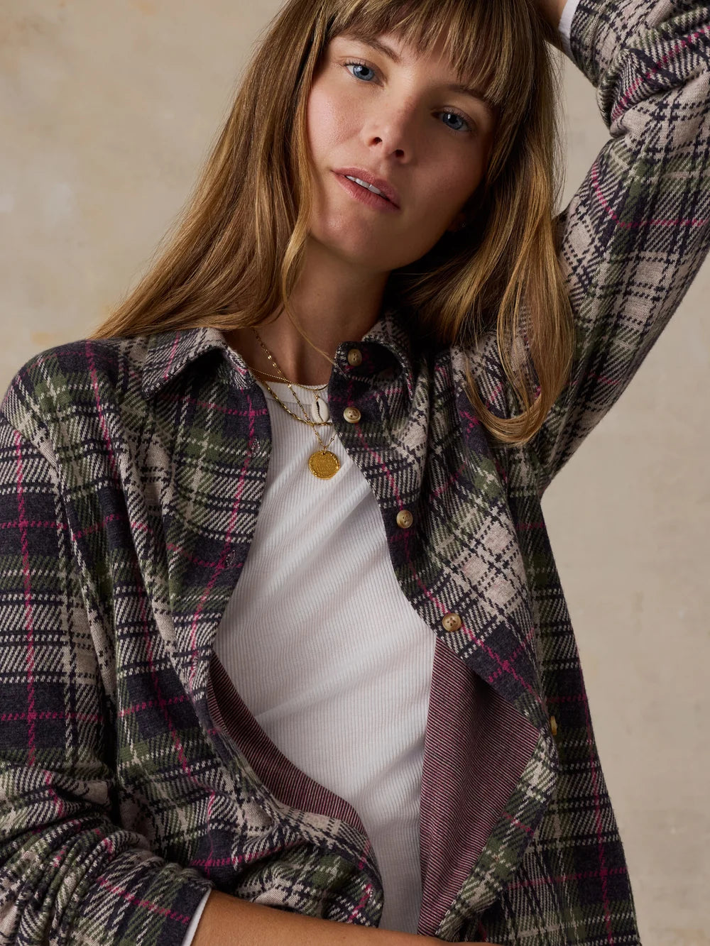FAHERTY COLUMBIA LEGEND SWEATER CLASSIC SHIRT — SUGAR HILL PLAID