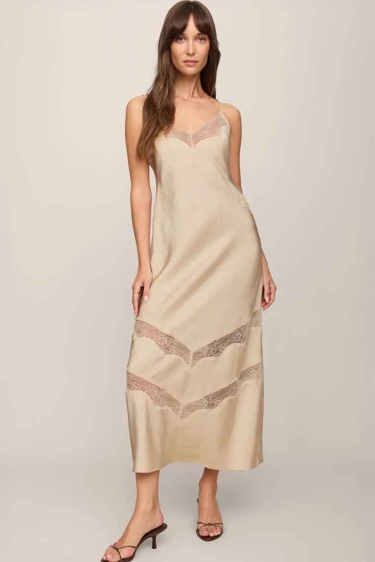 Z Supply Bruna Lace Inset Midi Dress