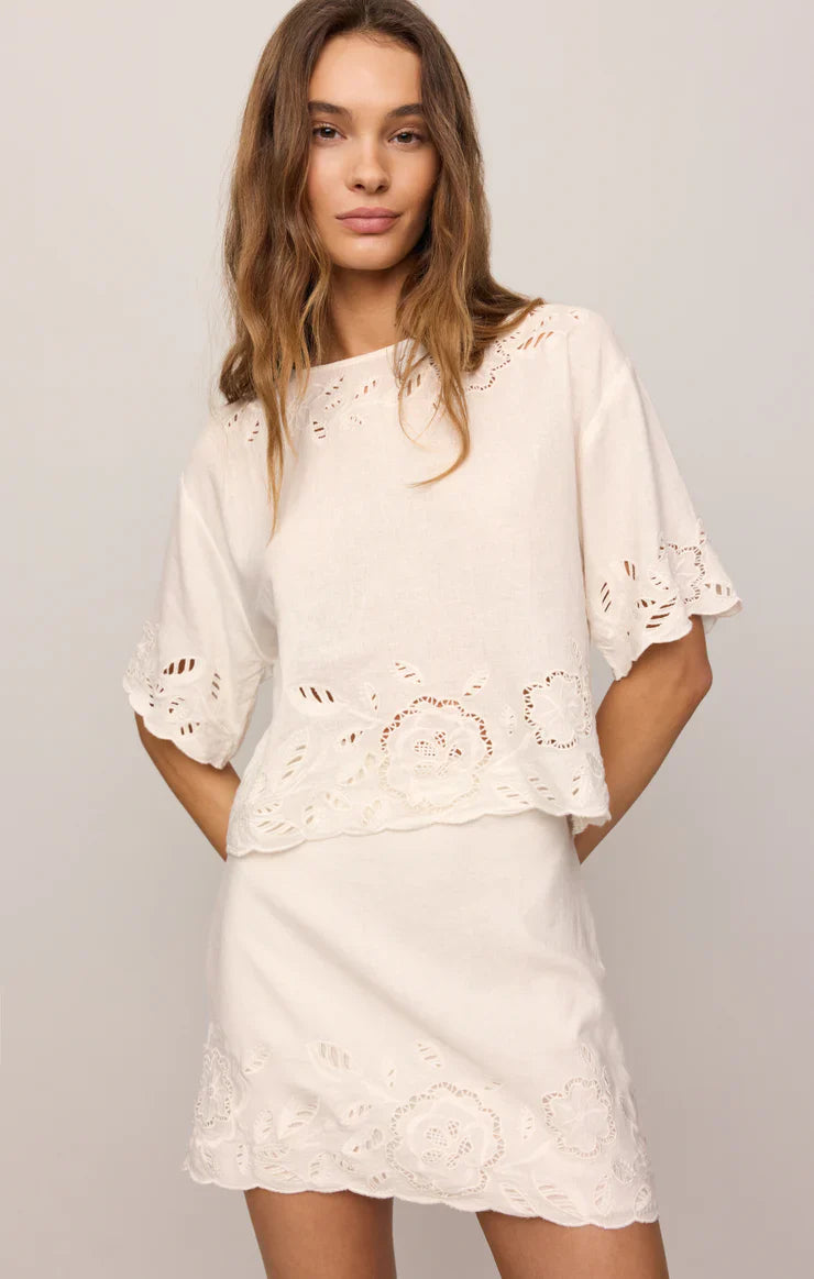 Z Supply Daya Embroidered Skirt