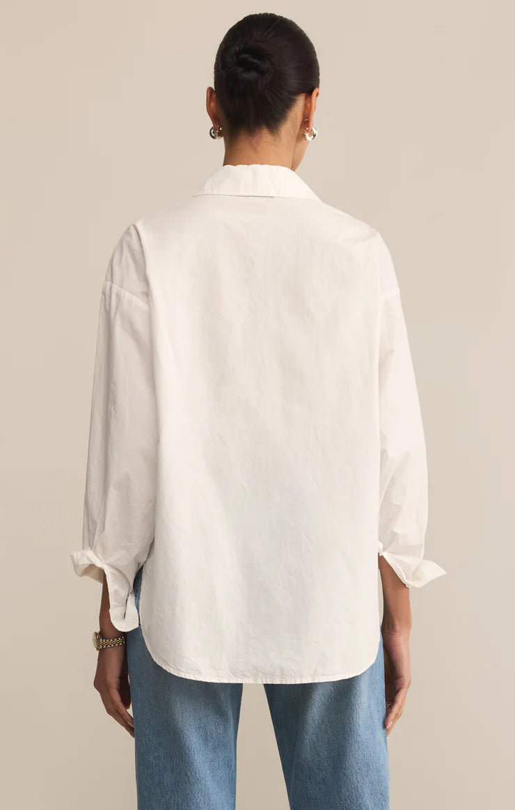 Z SUPPLY Elevated Poplin Button-Up