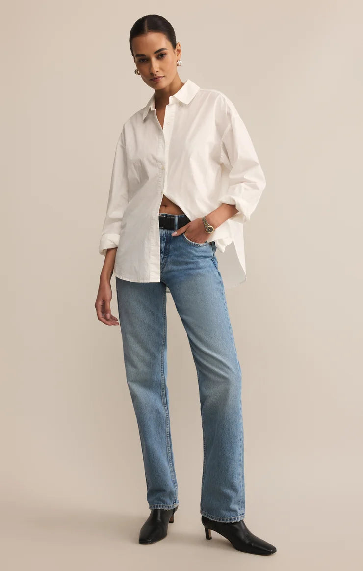 Z SUPPLY Elevated Poplin Button-Up