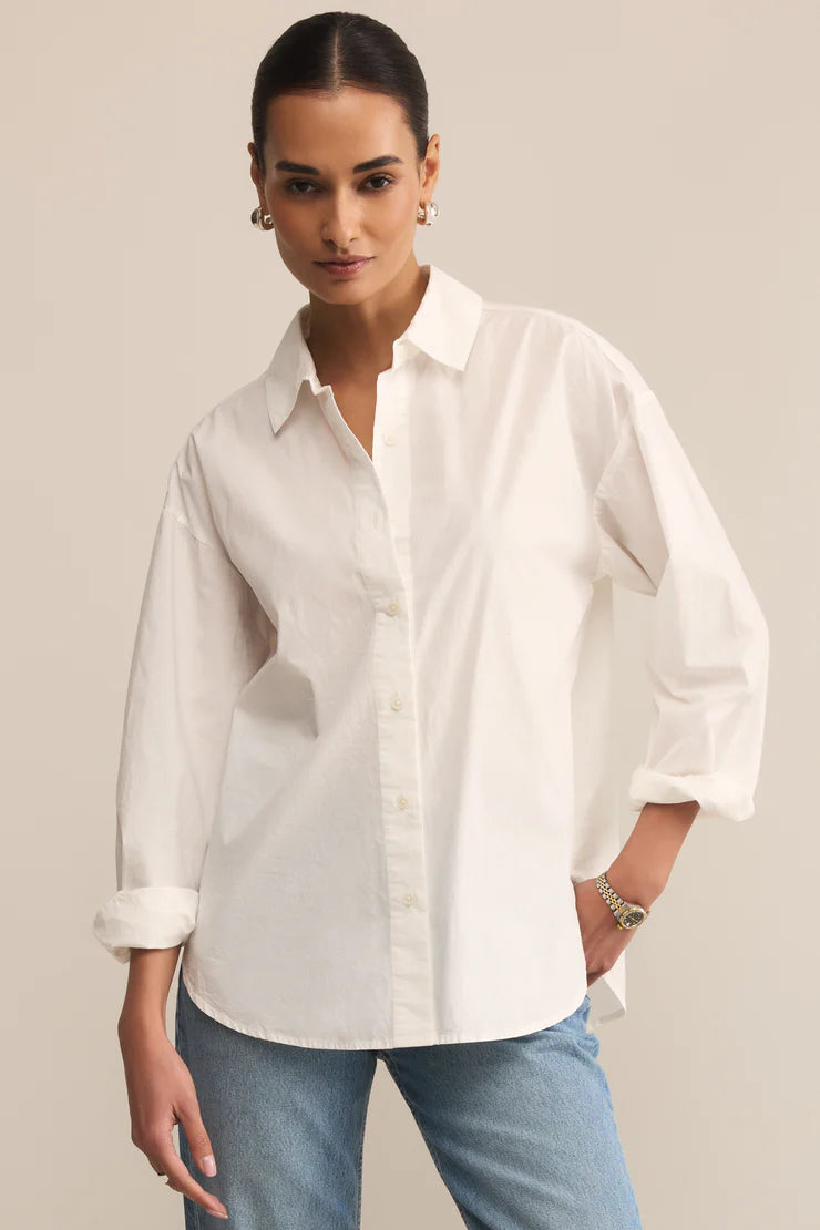 Z SUPPLY Elevated Poplin Button-Up
