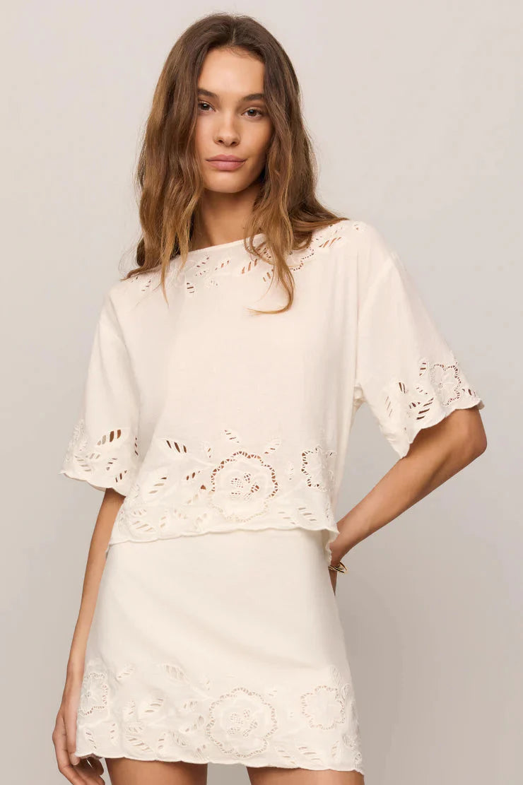 Z Supply Daya Embroidered Top