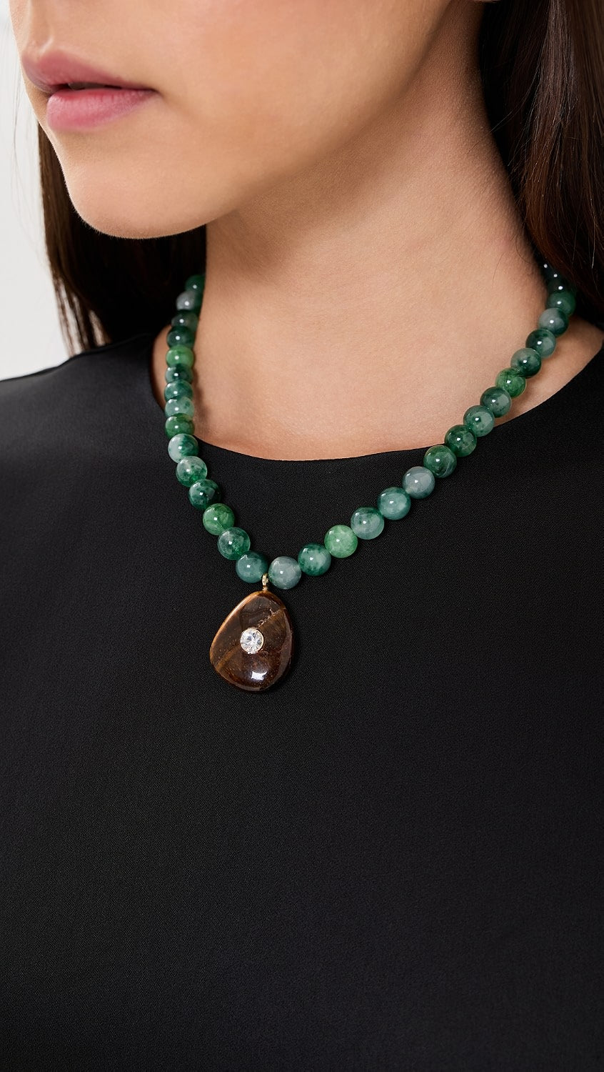 BaubleBar Jamie Semi-Precious Beaded Necklace