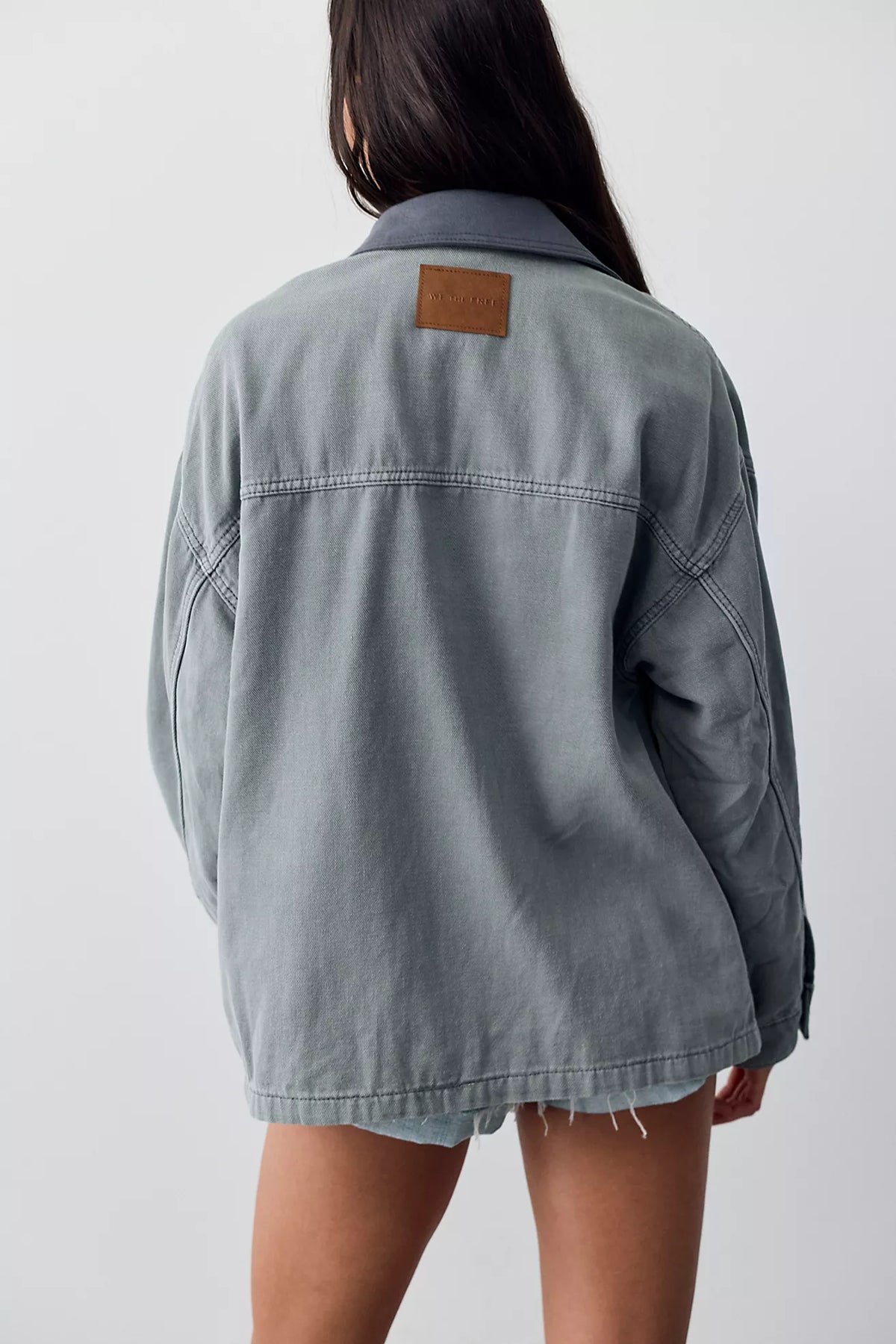 We The Free Lemon Denim Jacket — Steel Sea