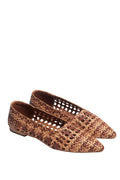 Sam Edelman Deena Ballet Flat in Saddle Multi Woven Leather