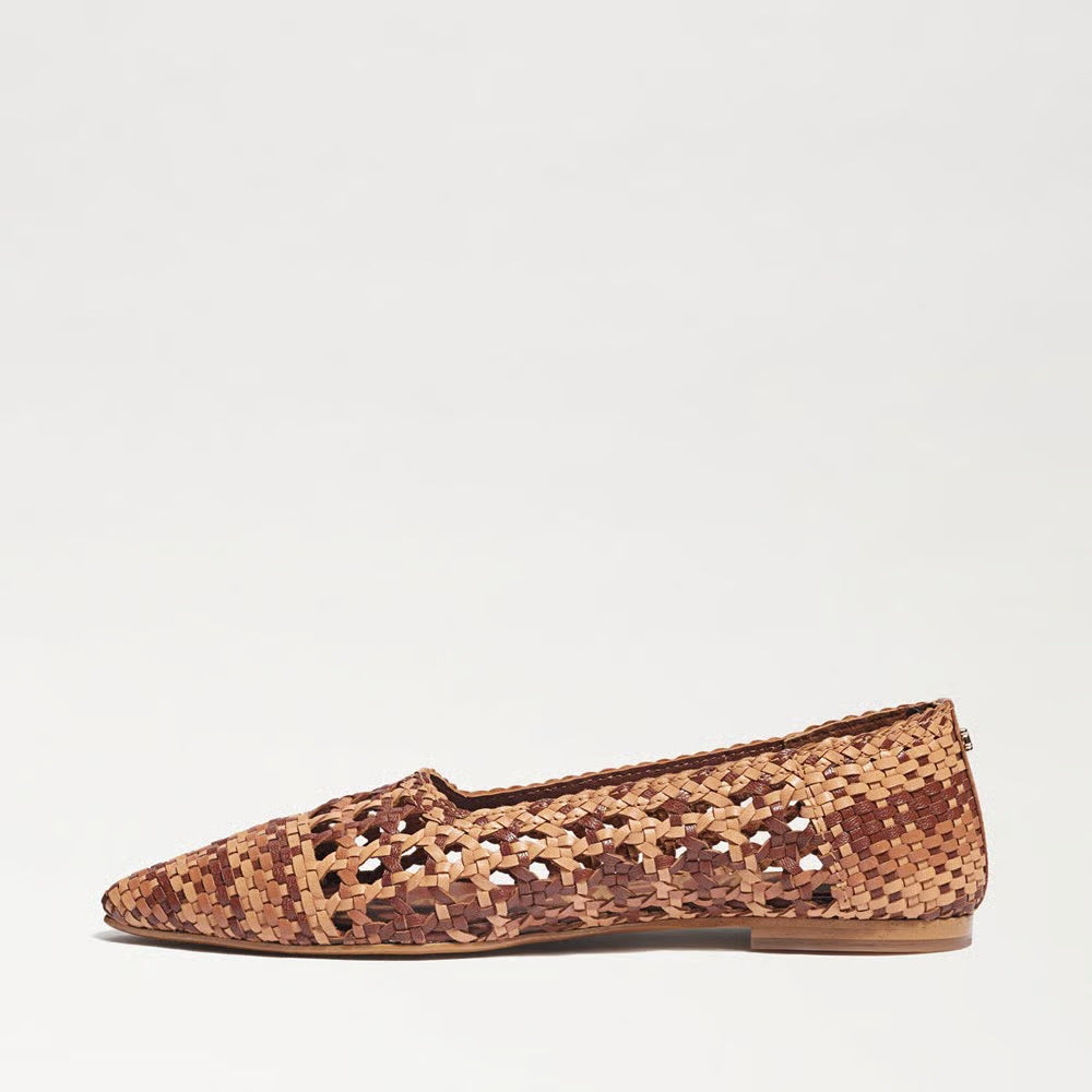 Sam Edelman Deena Ballet Flat in Saddle Multi Woven Leather