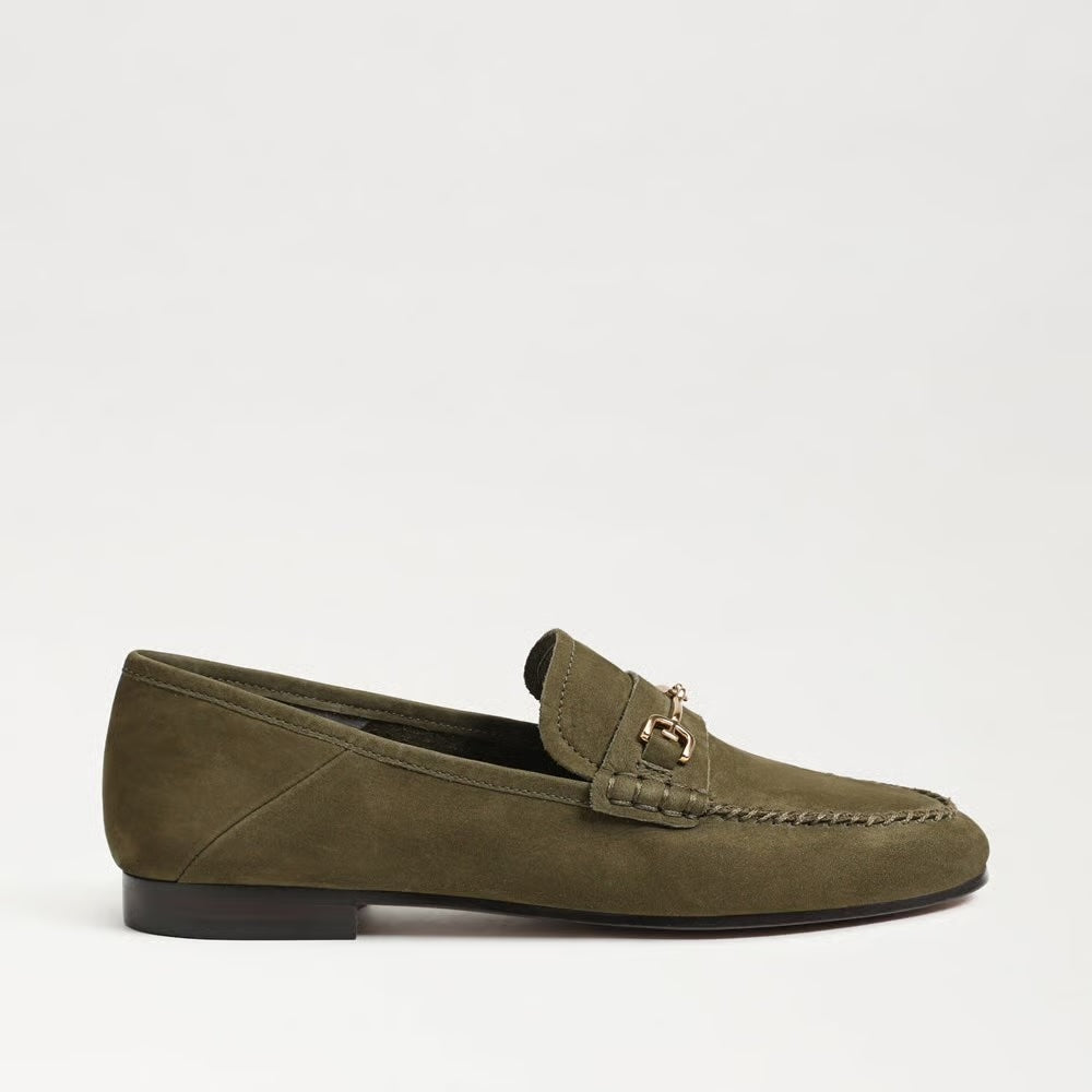 Sam Edelman Loraine Unlined Loafer – Olive Branch Nubuck Suede