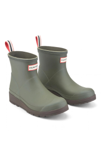 Hunter Play Short Rain Boot in Dark Green